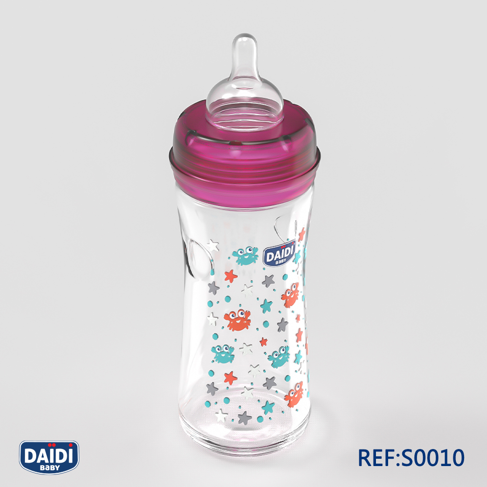 biberon daïdi baby 240 ml en verre.